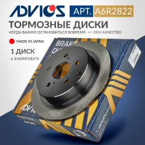 Диск тормозной зад. ADVICS (R) TOYOTA PRIUS ALPHA XW40 (11-21)