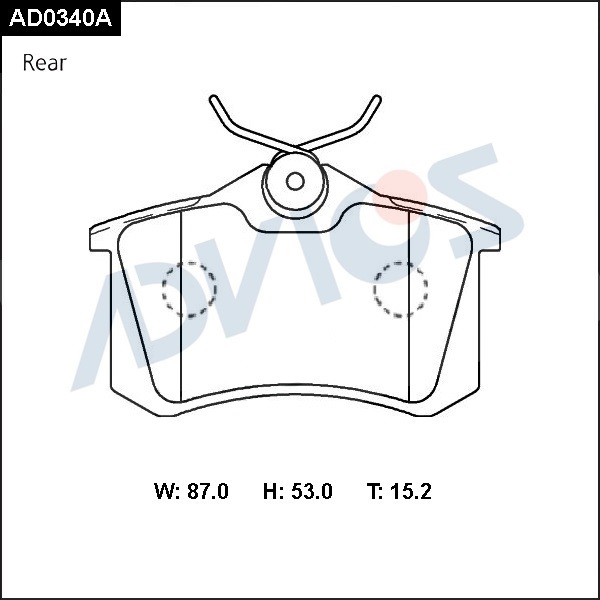 Дисковые тормозные колодки ADVICS (еврокерамика) задние AUDI A4 2000 - 2008   AUDI A6 2001 - 2004   Renault MEGANE 1999 - 2003   Renault SCENIC 1999 - 2003   VOLKSWAGEN PASSAT 1993 - 2000                                                                    