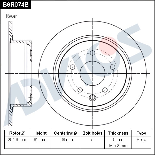Диск тормозной зад. ADVICS NISSAN DUALIS 2007 - 2014   NISSAN JUKE 2010 - 2020   NISSAN Qashqai 2006 - 2013   NISSAN SENTRA 2014 - 2017   NISSAN Teana 2003 -    NISSAN Tiida 2015 - 2016                                                                      