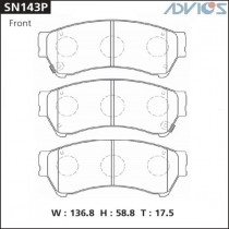 Дисковые тормозные колодки ADVICS передние Mazda 6 2007 - 2012   Mazda ATENZA 2008 - 2012                                                                                                                                                                      