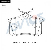 Дисковые тормозные колодки ADVICS (еврокерамика) задние AUDI A4 2000 - 2008   AUDI A6 2001 - 2004   Renault MEGANE 1999 - 2003   Renault SCENIC 1999 - 2003   VOLKSWAGEN PASSAT 1993 - 2000                                                                    