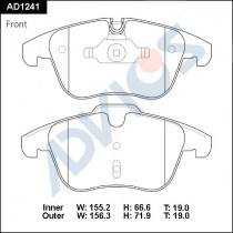 Дисковые тормозные колодки ADVICS (еврокерамика) передние Ford GALAXY 2006 - 2015   Ford MONDEO 2007 - 2015   Ford S-MAX 2006 -    Jaguar XF 2007 - 2016   LAND ROVER FREELANDER 2006 - 2014   LAND ROVER RANGE ROVER EVOQUE 2011 - 2018   Volvo S60 2010 - 201