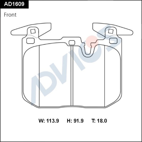 Дисковые тормозные колодки ADVICS (еврокерамика) передние BMW 1 SERIES 2011 - 2020   BMW 2 SERIES 2014 - 2020   BMW 3 SERIES 2011 - 2019                                                                                                                       