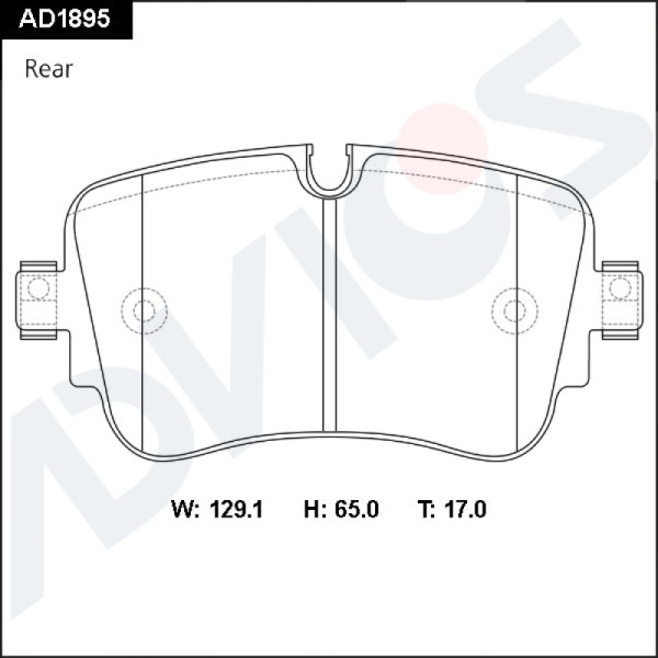 Дисковые тормозные колодки ADVICS (еврокерамика) задние AUDI A6 2018 -    AUDI Q7 2015 - 2020   AUDI Q8 2018 -    VOLKSWAGEN TOUAREG 2018 -