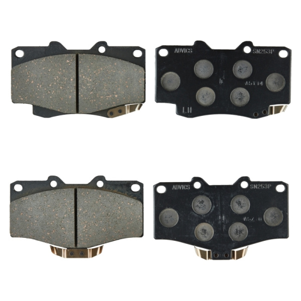 Дисковые тормозные колодки ADVICS передние TOYOTA 4RUNNER 1992 - 1995   TOYOTA HILUX 1991 - 2004   TOYOTA LAND CRUISER 70 1998 - 2018   TOYOTA LAND CRUISER PRADO 70 1993 - 1996