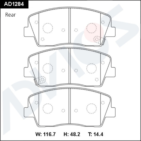 Дисковые тормозные колодки ADVICS (еврокерамика) задние HYUNDAI SANTA FE 2007 -    KIA MOHAVE 2011 -    KIA SORENTO 2009 -                                                                                                                                     