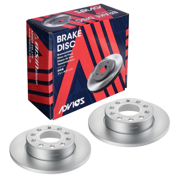 Диск тормозной зад. ADVICS (кратность 2 шт.) AUDI A3 2003 - 2012   SKODA Octavia 2004 - 2013   SKODA Superb 2008 - 2015   VOLKSWAGEN CADDY VP 2003 - 2010   VOLKSWAGEN Golf 2003 - 2013   VOLKSWAGEN JETTA 2001 - 2019   VOLKSWAGEN TOURAN 2006 - 2010         