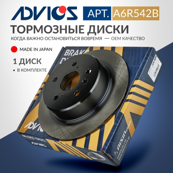 Диск тормозной зад. ADVICS LEXUS RX 1998 - 2003   TOYOTA CAMRY 1996 - 2011   TOYOTA HARRIER 1997 - 2003   TOYOTA Highlander 2000 - 2007   TOYOTA MARK II 1997 - 2002                                                                                           
