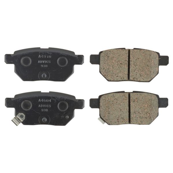 Дисковые тормозные колодки ADVICS задние Subaru TREZIA 2010 - 2016   TOYOTA AURIS 2006 - 2018   TOYOTA COROLLA 2000 -    TOYOTA ist 2007 - 2016   TOYOTA Premio 2001 - 2007   TOYOTA Prius 2009 -    TOYOTA RACTIS 2005 - 2010   TOYOTA VITZ 2005 - 2014   TOYO