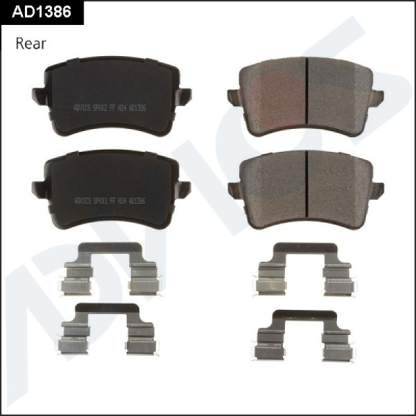 Дисковые тормозные колодки ADVICS (еврокерамика) задние AUDI A4 2007 - 2015   AUDI A5 2007 -    AUDI Q5 2008 - 2017                                                                                                                                            