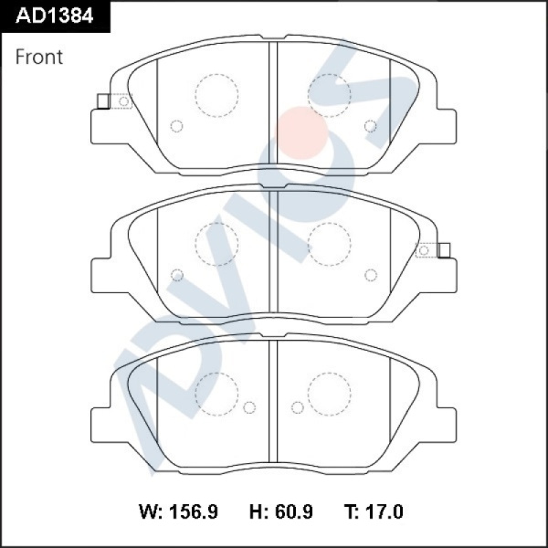 Дисковые тормозные колодки ADVICS (еврокерамика) передние HYUNDAI SANTA FE 2006 -    KIA MOHAVE 2011 -    KIA SORENTO 2009 -    SSANGYONG ACTYON 2011 -    SSANGYONG KORANDO 2010 -                                                                            