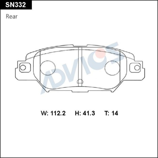 Дисковые тормозные колодки ADVICS Mazda CX-5 2011 -                                                                                                                                                                                                            