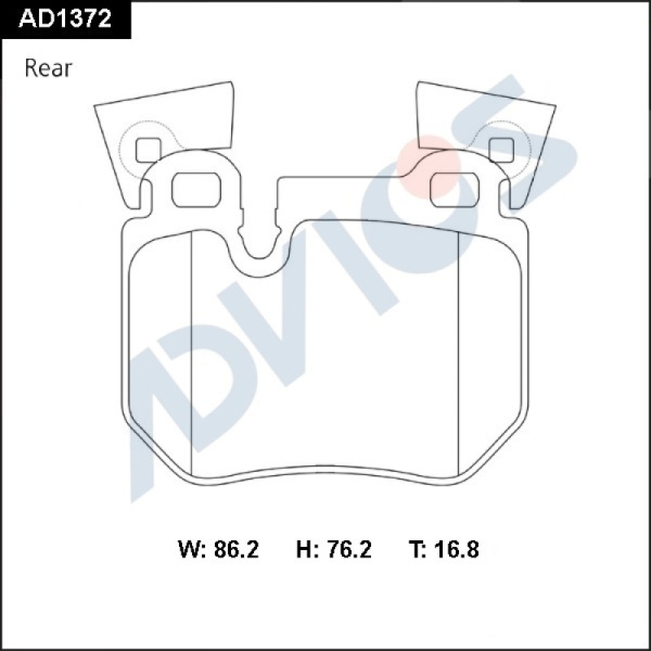 Дисковые тормозные колодки ADVICS (еврокерамика) задние BMW 1 SERIES 2007 - 2013                                                                                                                                                                               
