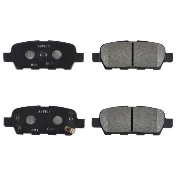 Дисковые тормозные колодки ADVICS задние INFINITI EX QX50 2008 - 2013   INFINITI FX QX70 2003 - 2013   INFINITI G Q50 Q60 2007 - 2013   INFINITI M Q70 2007 - 2010   INFINITI QX50 2013 - 2016   NISSAN JUKE 2011 - 2020   NISSAN LEAF 2009 - 2013   NISSAN MUR