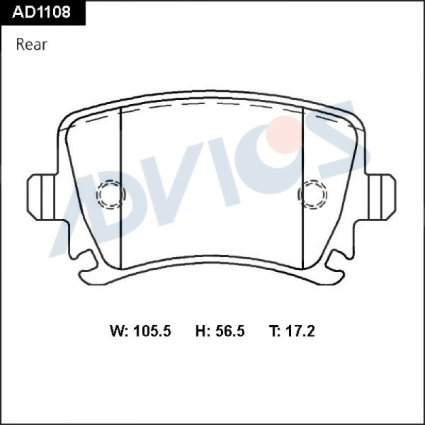 Дисковые тормозные колодки ADVICS (еврокерамика) задние AUDI A3 2003 - 2013   AUDI A4 2004 - 2008   AUDI A6 2004 - 2011   SKODA Octavia 2004 -    SKODA Superb 2008 - 2015   SKODA Yeti 2009 - 2018   VOLKSWAGEN CADDY VP 2003 - 2010   VOLKSWAGEN Golf 2003 - 