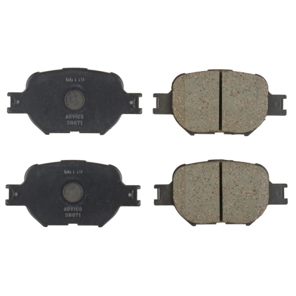 Дисковые тормозные колодки ADVICS передние TOYOTA ALLEX 2001 - 2006   TOYOTA ALLION 2001 - 2007   TOYOTA CALDINA 2002 - 2007   TOYOTA COROLLA 2000 - 2007   TOYOTA OPA 2000 - 2005   TOYOTA Premio 2001 - 2007   TOYOTA VISTA 1998 - 2003